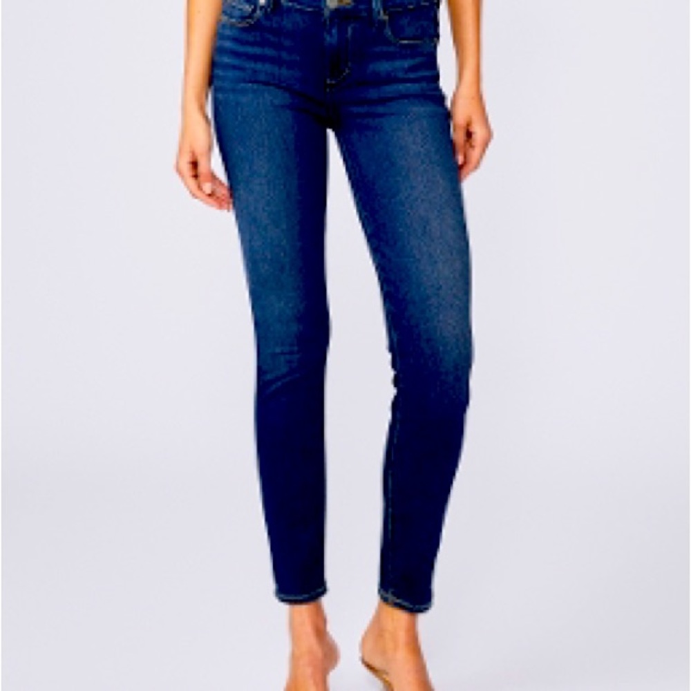 Paige Verdugo ankle dark wash blue jeans Size 29